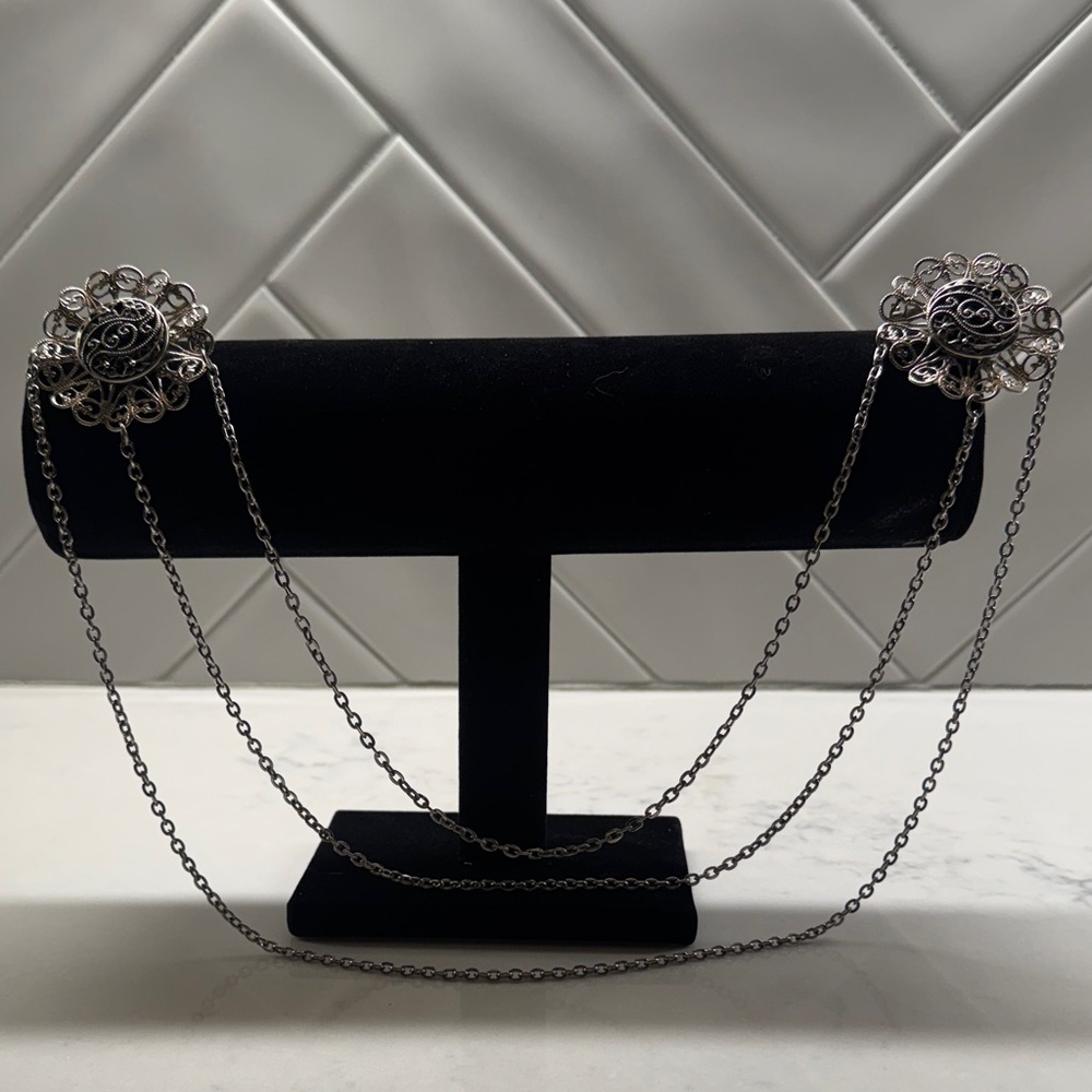 Elegant Silver Chain Shoulder Bag